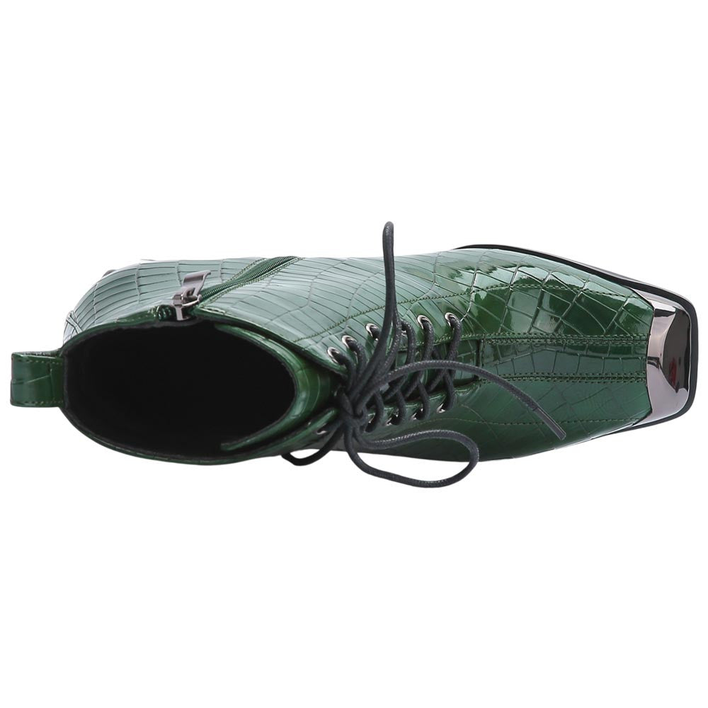 Lady Couture Fantastic Green Style Forward Ankle Boots
