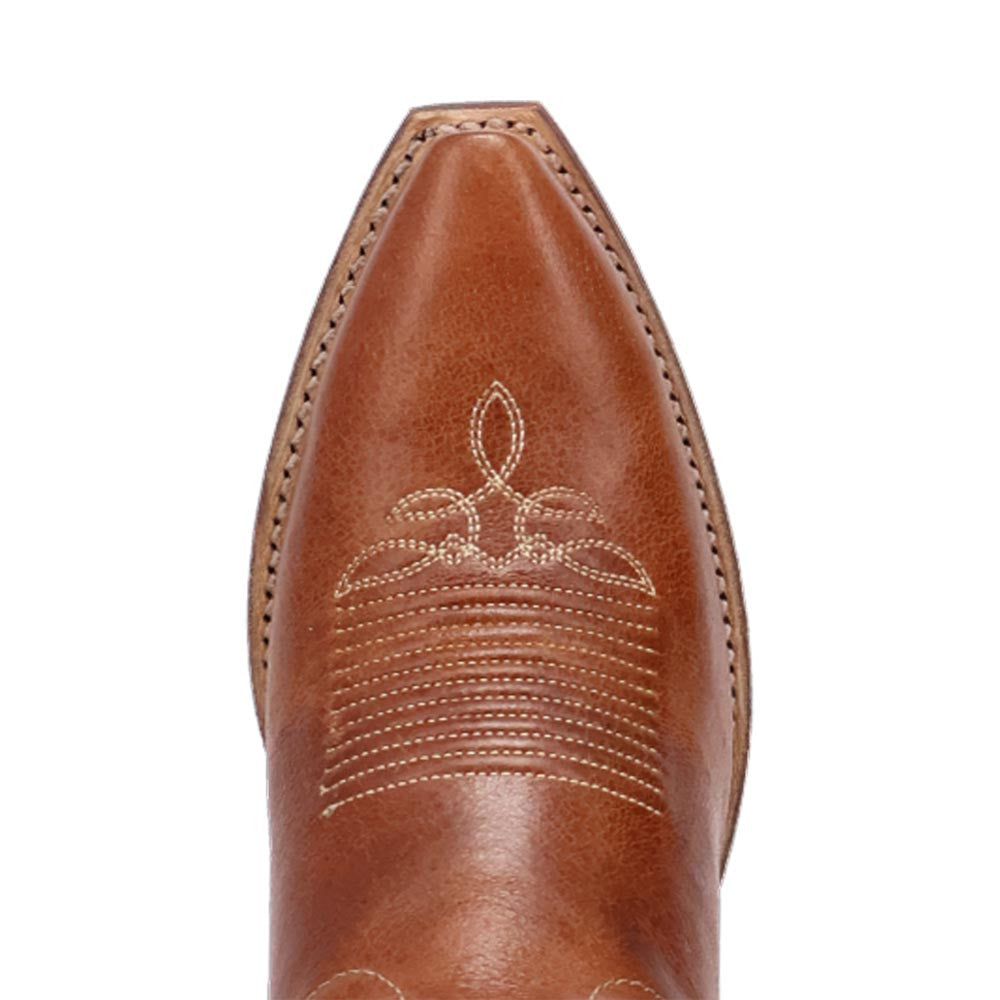Laredo Carly Honey Leather Snip Toe Western Cowgirl Boots (USA Women Size)