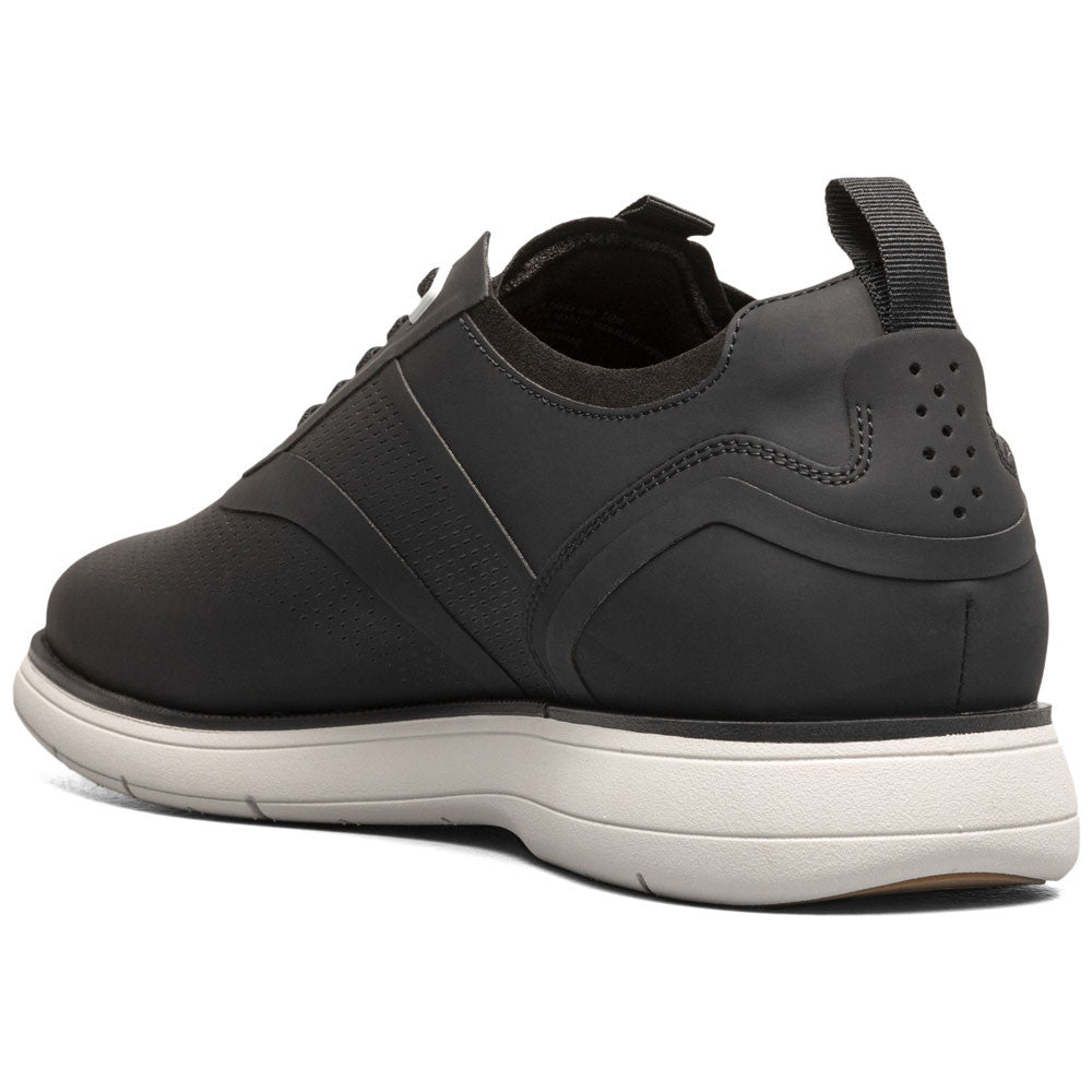 Stacy Adams Men’s Plain Toe Black Elastic Lace Up Casual Hybrid Everidge