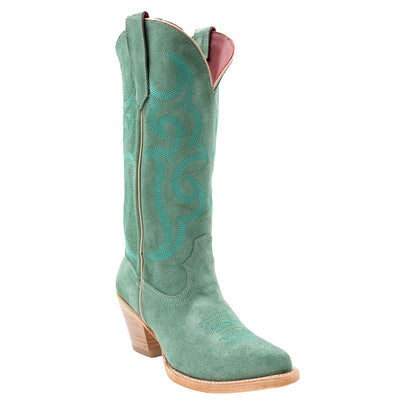 Ferrini Quinn Sea Foam Full Grain Leather Snipped Toe Cowboy Boots