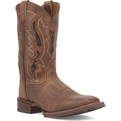 Laredo Martie Tan Leather Square Toe Western Cowboy Boots (USA Men Size)