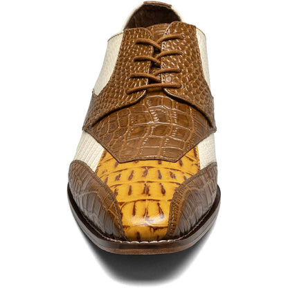 Stacy Adams Tristano Modified Bike Toe Oxford in Tan