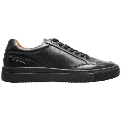 Stacy Adams Dorian Lace To Toe Sneaker - Black Smooth