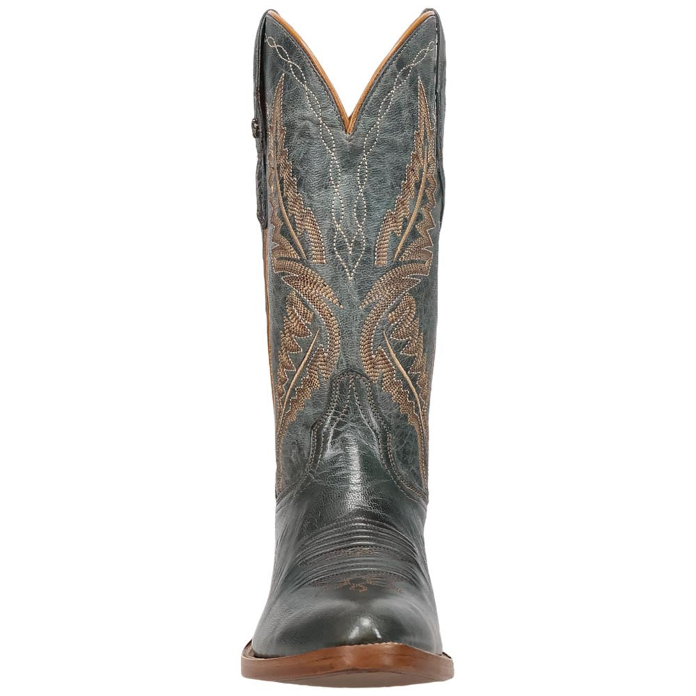 Dan Post Juni Women's Blue Leather Western Boot - 12" Shaft, J-Toe Cowboy Boot