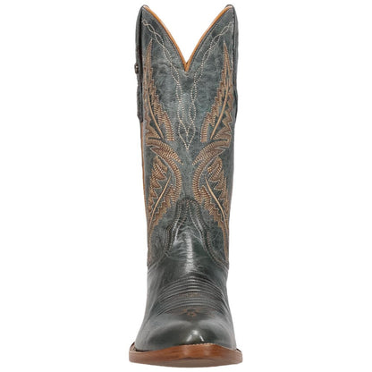 Dan Post Juni Women's Blue Leather Western Boot - 12" Shaft, J-Toe Cowboy Boot