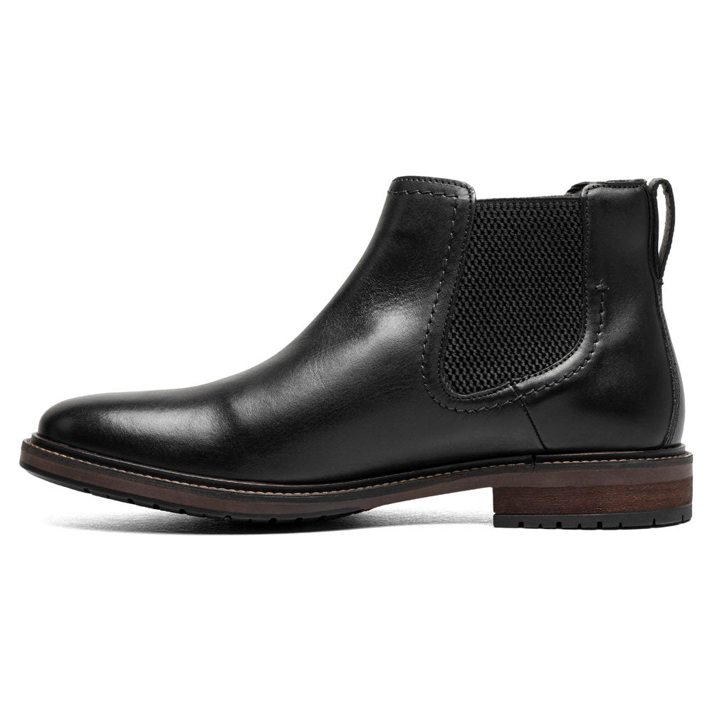 Florsheim Forge Black Smooth Leather Plain Toe Gore Chukka Boots (USA Men Size)