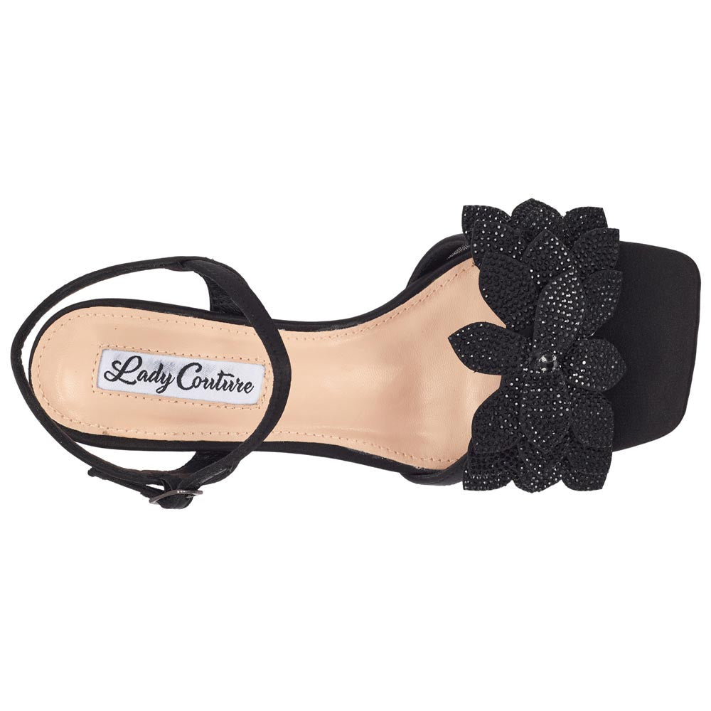 Lady Couture Lori Sandal 2” Heel in Black