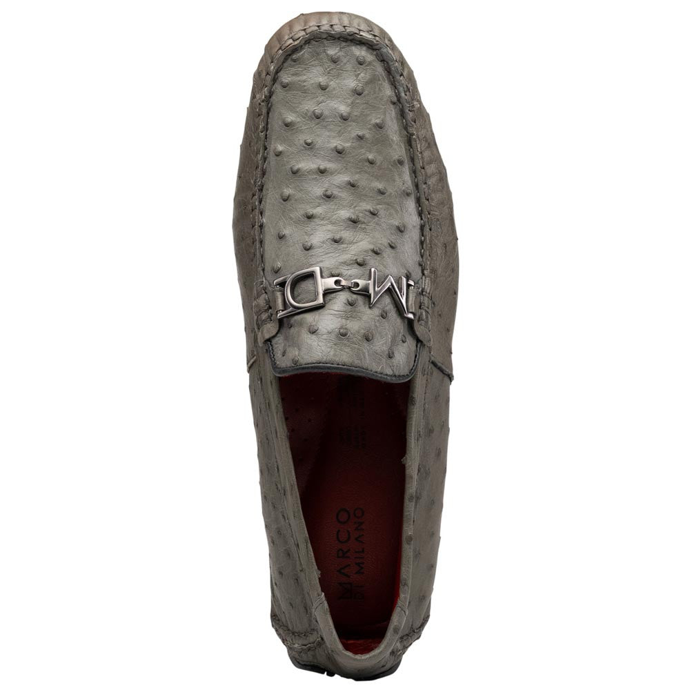 Marco Di Milano Bolonia Genuine Ostrich Driver - Gray
