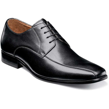 Florsheim Postino Black Smooth Leather Bike Toe Derby Dress Shoes (USA Men Size)