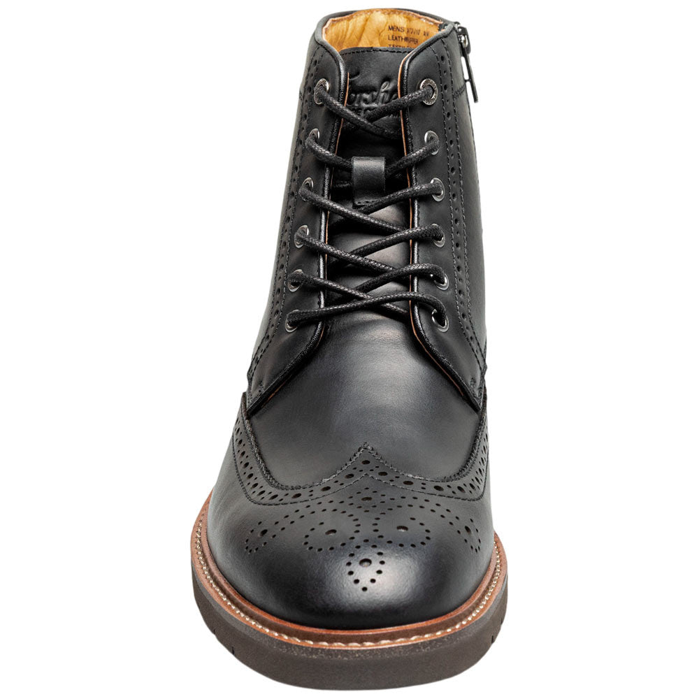 Florsheim Redford Black Men's Wingtip Lace Up Boot