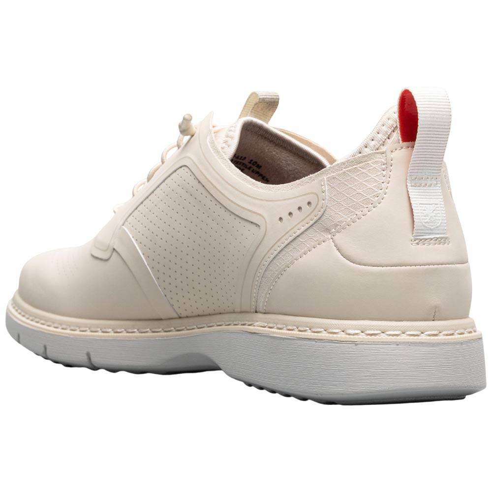 Stacy Adams Synchro Plain Toe Elastic Lace Cream Casual Hybrid Shoes for Men