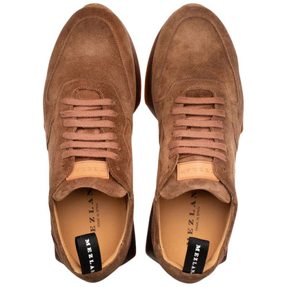 Mezlan Men’s Carlucci Tan Sport-Dress Suede Sneaker