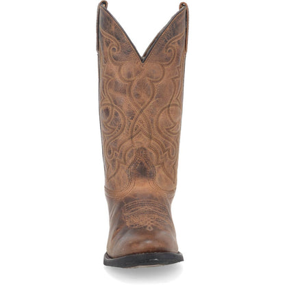Laredo Maddie Tan Leather Round Toe Western Cowgirl Boots (USA Women Size)