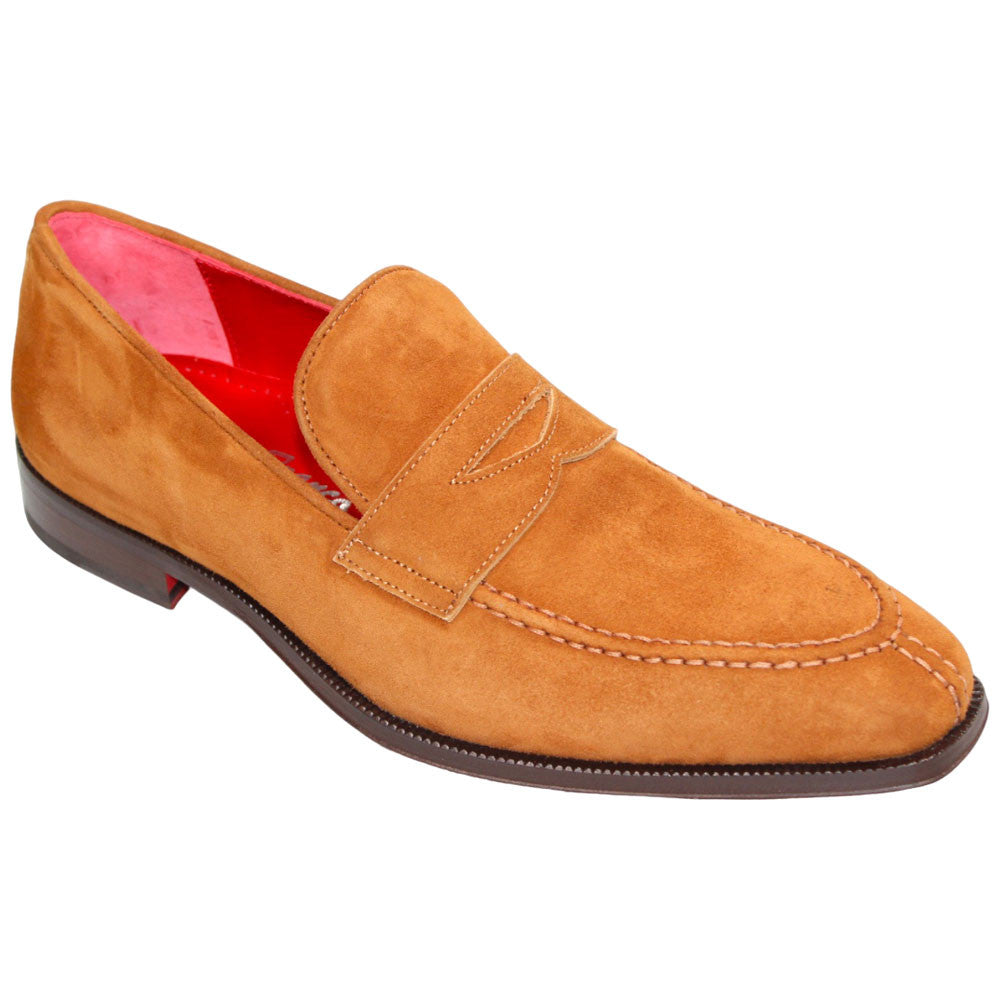 EMILIO FRANCO Oliviero Rust Suede Leather Loafers