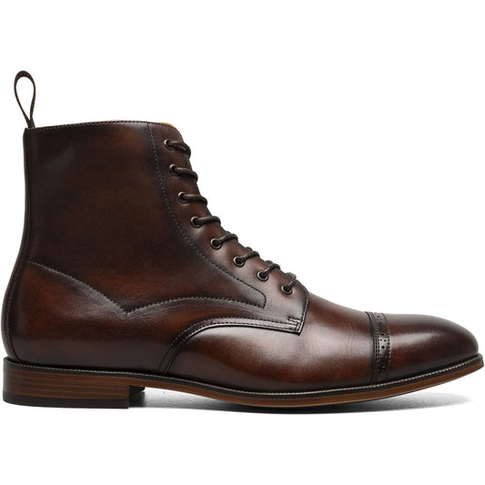 Stacy Adams Henry Cap Toe Lace Up Boot in Brown