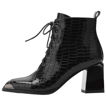 Lady Couture Fantastic Black Style-Forward Ankle Boots