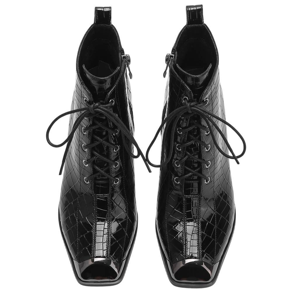 Lady Couture Fantastic Black Style-Forward Ankle Boots