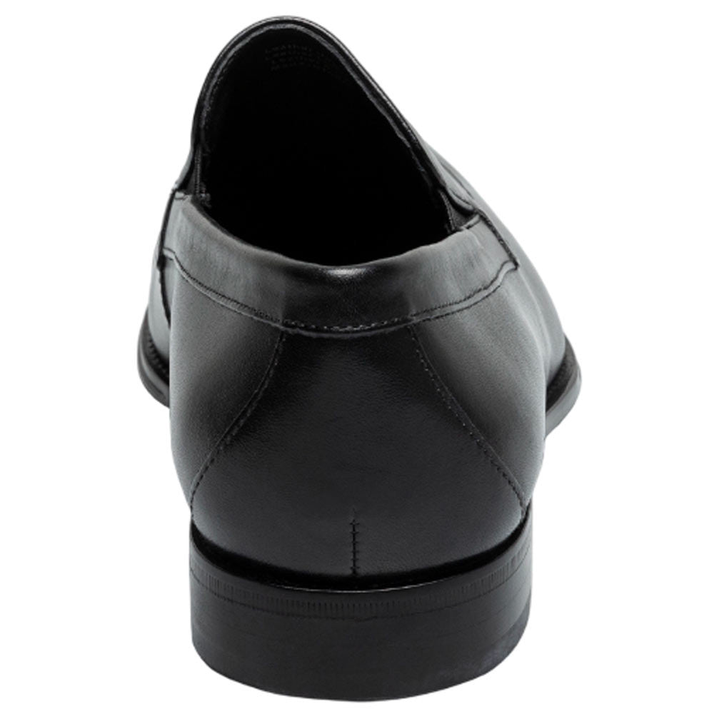 Florsheim Jacobi Moc Toe Slip On Black Leather Loafers for Men
