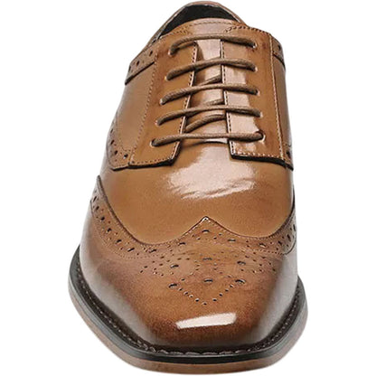 Stacy Adams Tinsley Tan Leather Wingtip Oxfords