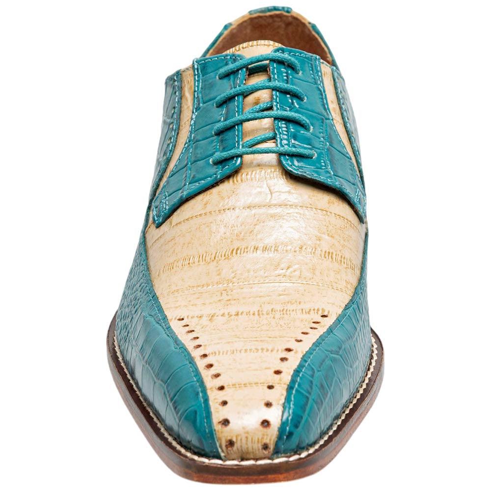 Stacy Adams Talamanco Bike Toe Oxford - Teal Multi