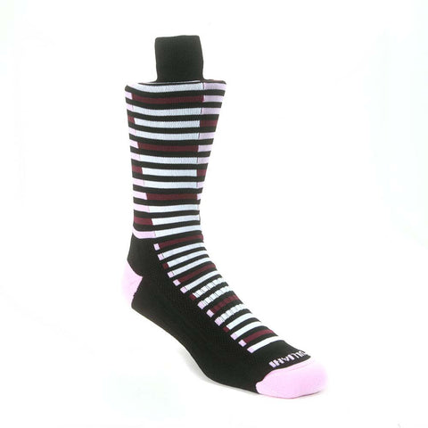 Remo Tulliani Pink Seminole Horizontal Stripes Socks