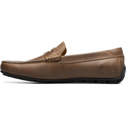 Florsheim Motor Brown Smooth Moc Toe Penny Driver Men's Shoes