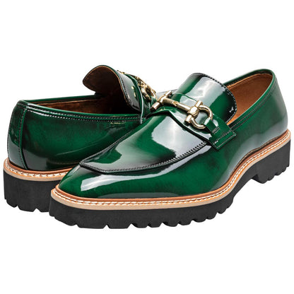 Stacy Adams Carabello Moc Toe Bit Slip-On - Green