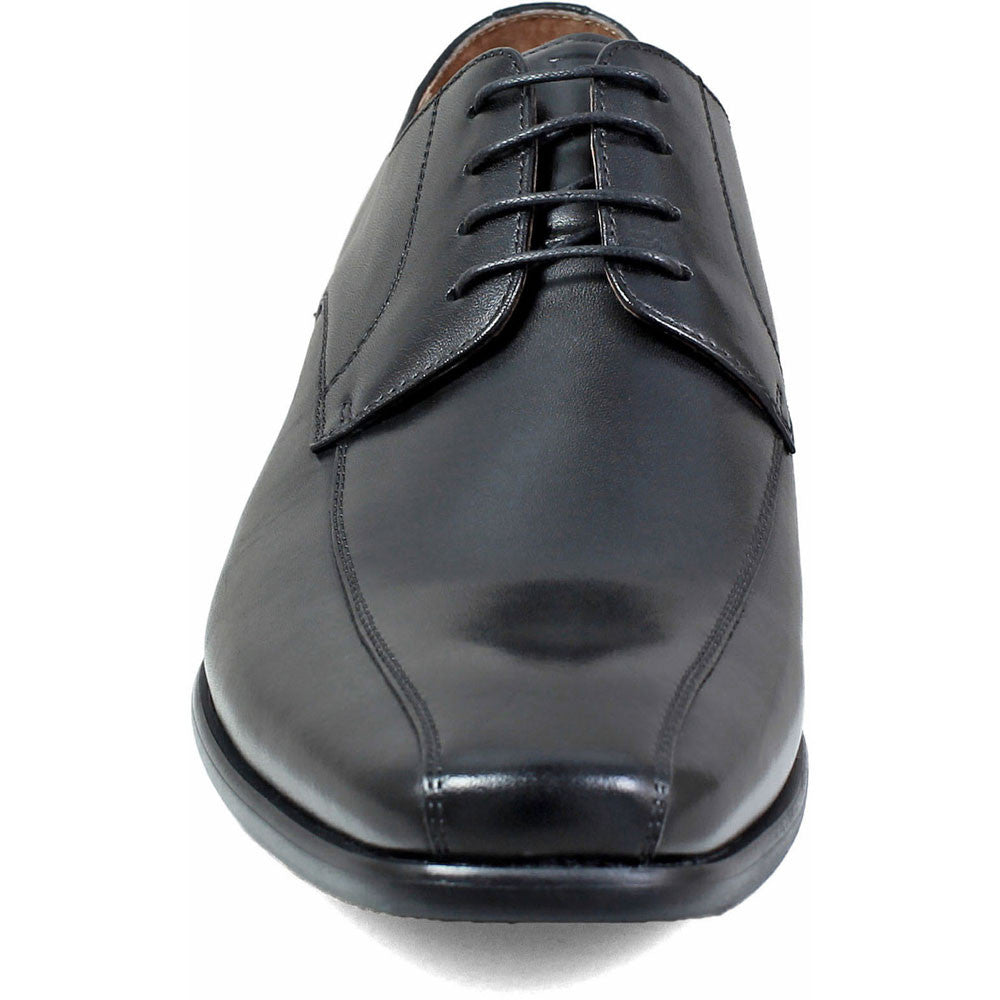 Florsheim Postino Black Smooth Leather Bike Toe Derby Dress Shoes (USA Men Size)