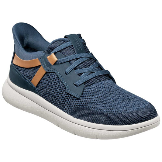 Florsheim Fleet Knit Navy Elastic Lace Slip-On Sneaker for Men
