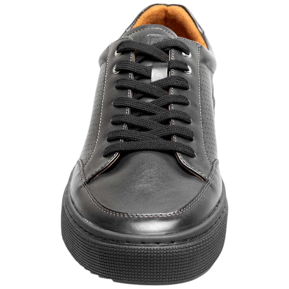 Stacy Adams Dorian Lace To Toe Sneaker - Black Smooth