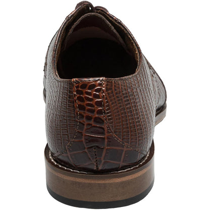 Stacy Adams Tristano Modified Bike Toe Oxford in Cognac