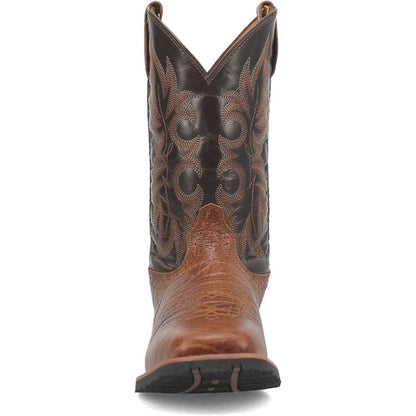 Laredo Broken Bow Rust Leather Square Toe Western Cowboy Boots (USA Men Size)