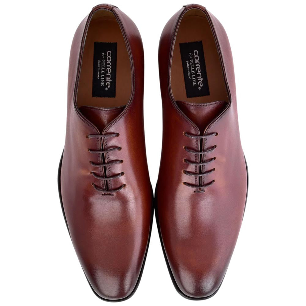 Corrente Men's Calfskin Lace-Up Oxford - Tan