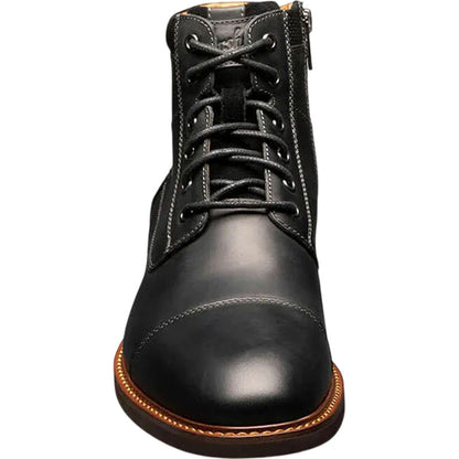 Florsheim Lodge Black CH Cap Toe Lace Boots