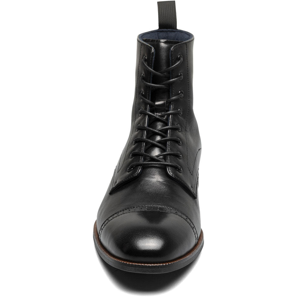 Stacy Adams Henry Cap Toe Lace Up Boot in Black