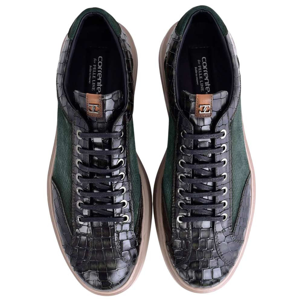Corrente Men's Fashion Sneaker - Green