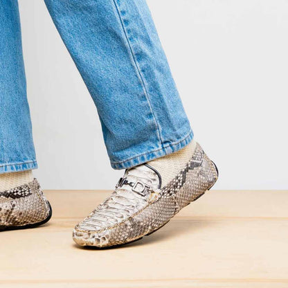 Marco Di Milano Pia Python Driving Shoe - Natural