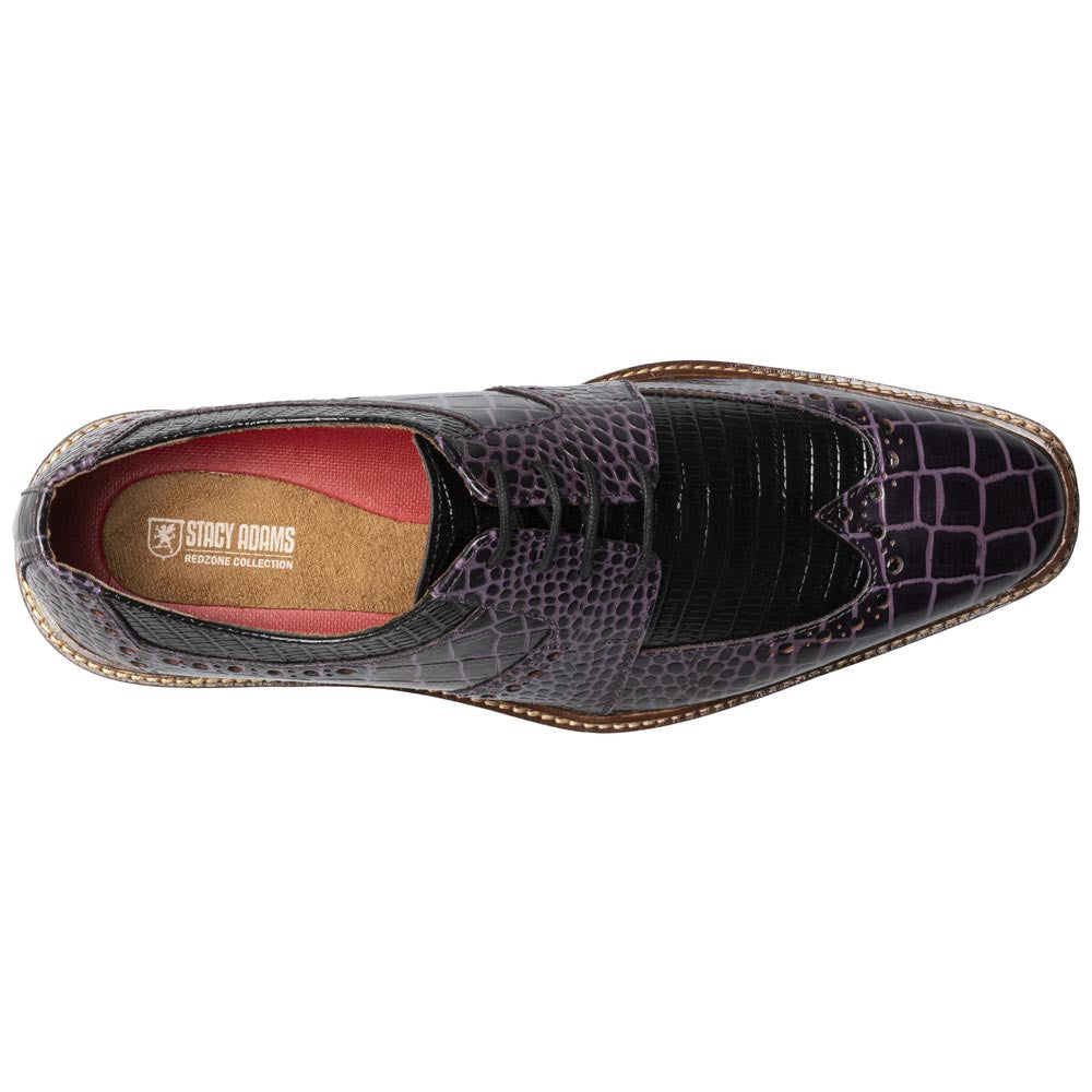 Travato Wingtip Oxford | Stacy Adams Dress Shoes in Purple & Cognac for Men
