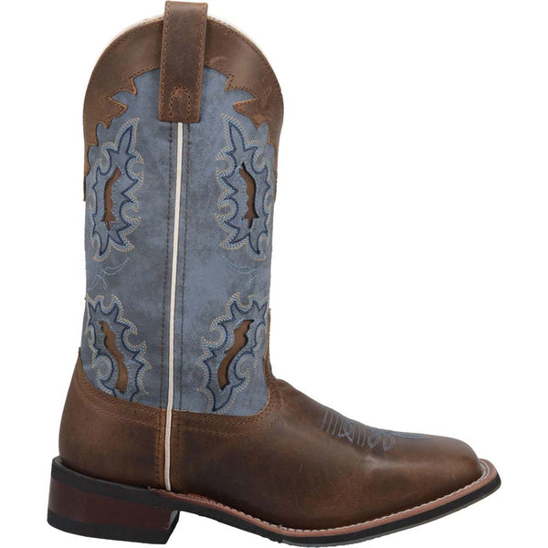 Laredo Isla Tan & Blue Genuine Leather Boots
