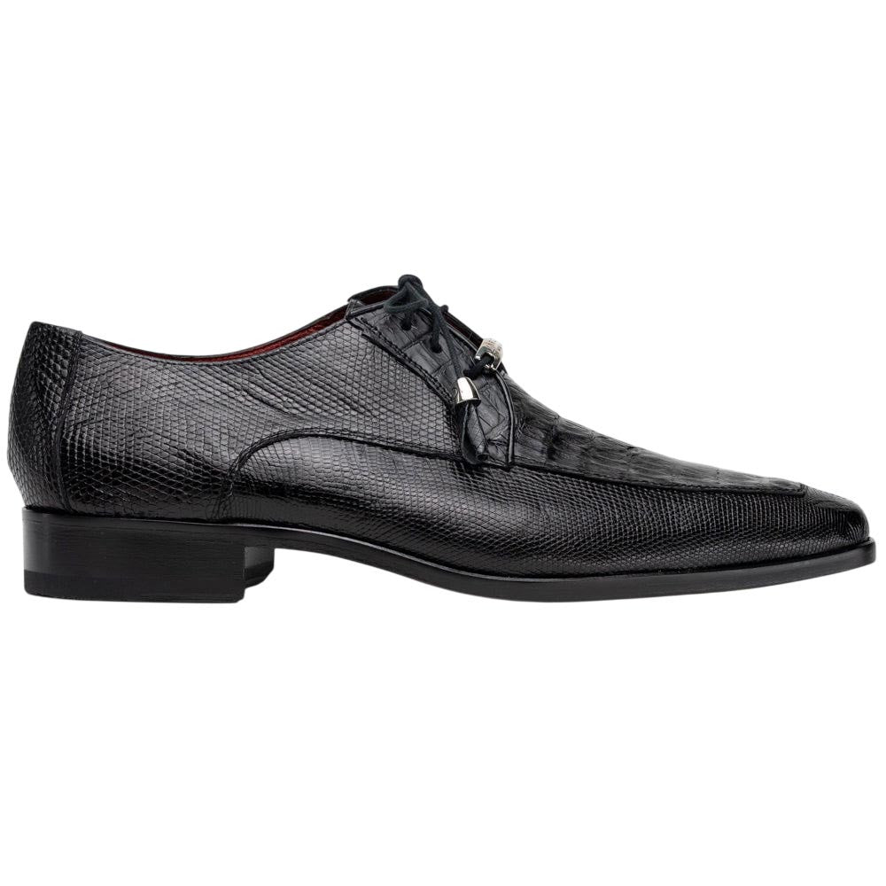 Marco Di Milano Merida Black Caiman & Lizard Dress Derby