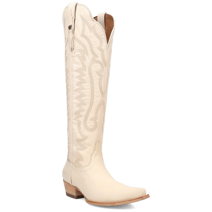 Dan Post Heartland Bone Leather Snip Toe Zipper Western Cowgirl Boots