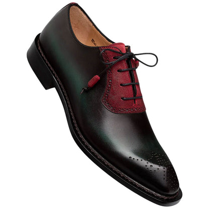 Mezlan Bretton Multi-Tone Oxford - Men's Graphite/Multi Wholecut Oxford