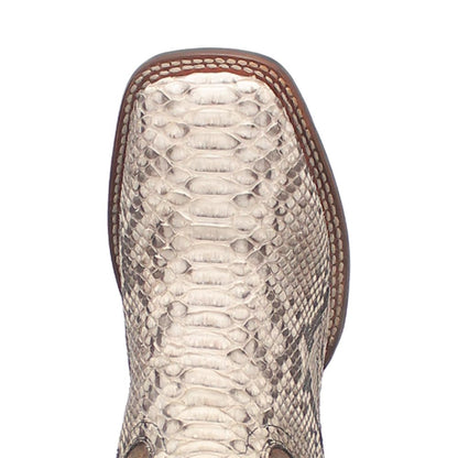 Dan Post Brutus Men's Natural Python Cowboy Boot - Square Toe, Stockman Heel