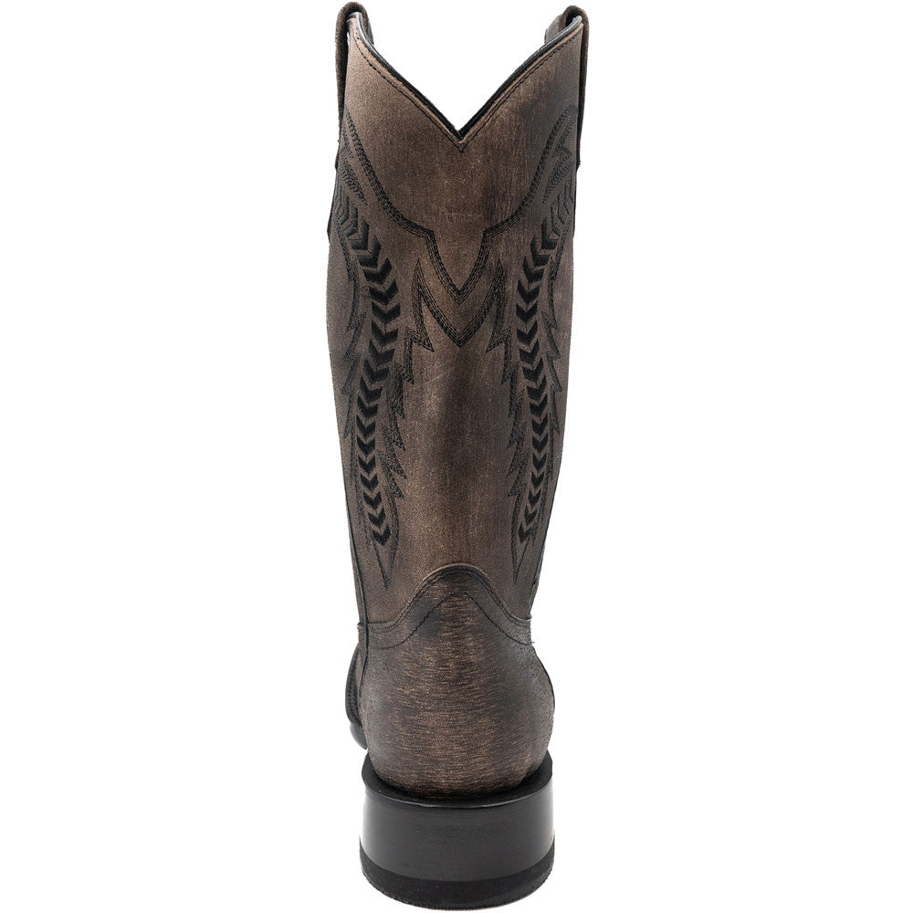 Ferrini Men's Ashton Oak Square Toe Leather Cowboy Boots