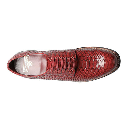 Madison Anaconda Print Plain Toe Oxford | Stacy Adams Dress Shoes in Red for Men
