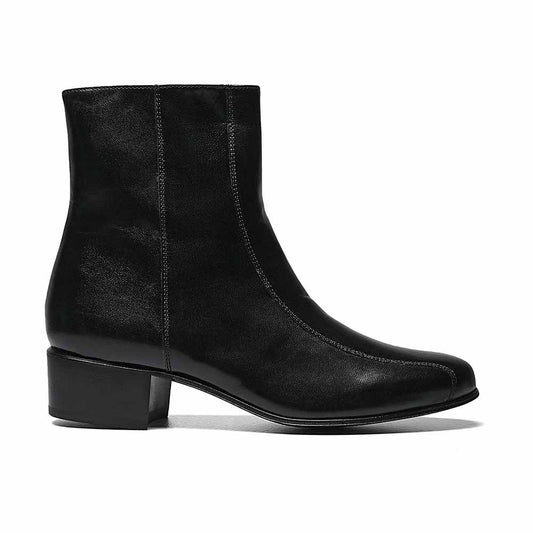Florsheim Duke Zipper Black Bike Toe Boots
