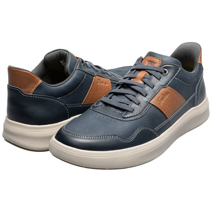 Florsheim Crosstour Men's Navy & Cognac Leather Hands Free Casual Lace Up Shoe