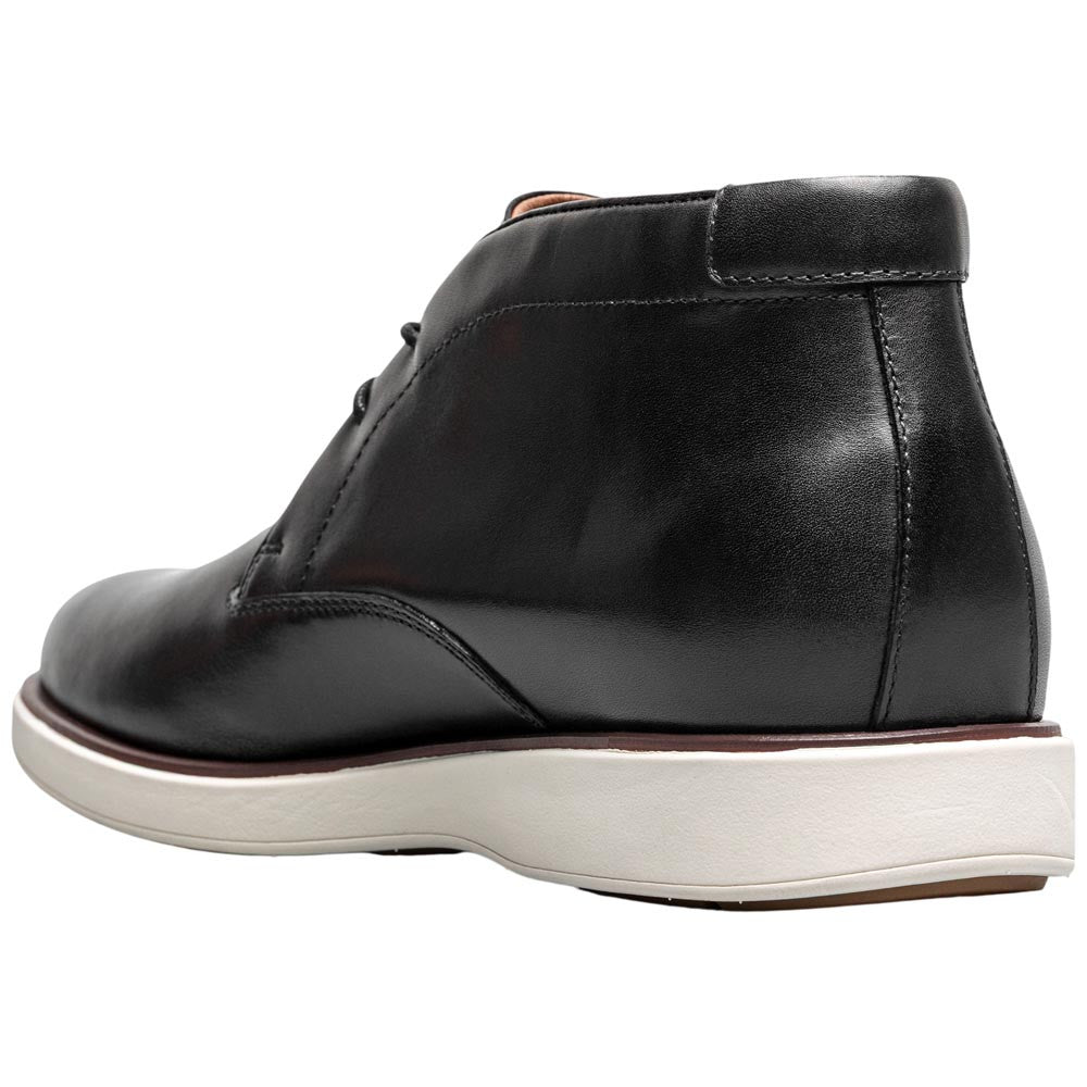 Florsheim Avenue Men's Black Smooth Leather Plain Toe Chukka Boot