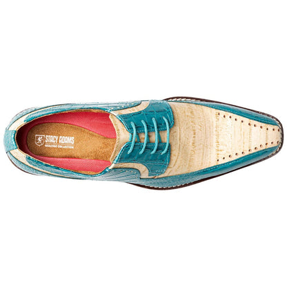Stacy Adams Talamanco Bike Toe Oxford - Teal Multi