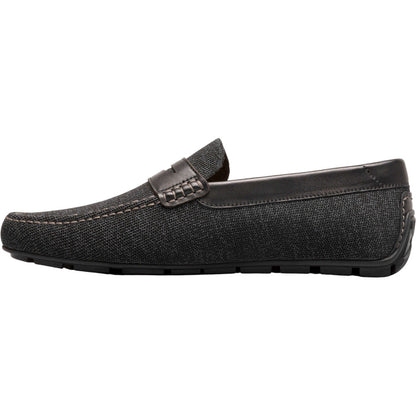 Florsheim Motor Black Knit Moc Toe Penny Driver Men's Shoes